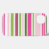Pink and Green Stripe Tough Case-Mate iPhone Case (Achterkant (horizontaal))