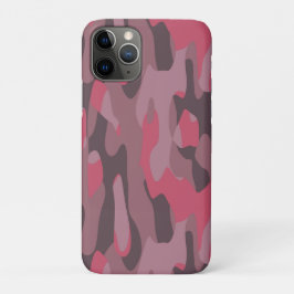 pink and mauve Camo abstract iPhone 11 Pro Hoesje