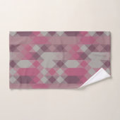 pink and mauve geometric bad handdoek (Handdoek)