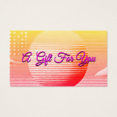 Pink and Orange Background Gift Certificate (Dos)