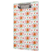 Pink and orange floral bouquet patterned clipboard klembord (Links)