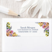 Pink and Orange Floral Etiket (Insitu)