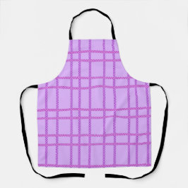 Pink and purple flower checkered pattern schort