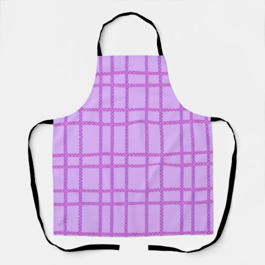 Pink and purple flower checkered pattern schort (Voorkant)