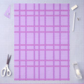 Pink and purple flower checkered pattern tissuepapier (Craft)