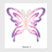 Pink and Purple Galaxy Butterfly Sticker (Vel)