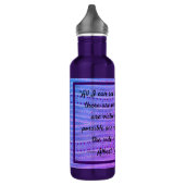 Pink and Purple Hearts & a Quote Waterfles (Links)