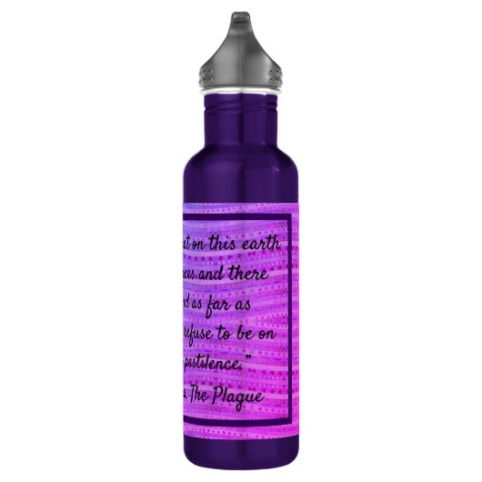 Pink and Purple Hearts & a Quote Waterfles (Rechts)