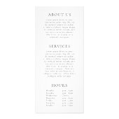 Pink and Purple Monogram Modern Business Reclamekaart (Achterkant)