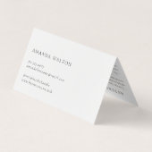 Pink and Purple Monogram Modern Visitekaartjes (Achterkant)