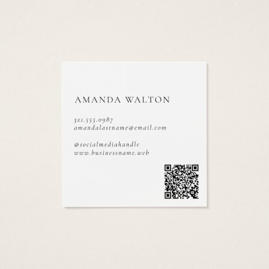 Pink and Purple Monogram QR Code Package Insert (Dos)