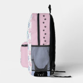 Pink and Purple Pastel Dreams Sac à dos de chat (Droite)