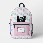 Pink and Purple Pastel Dreams Sac à dos de chat (Recto)