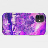 Pink And Purple Rural Scène iPhone 5 Coque (Dos (Horizontal))