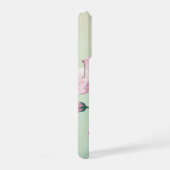 Pink and Sage Green Floral Phone Case iPhone Hoesje (Rechterkant)