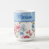 Pink and Sky Blue Floral et Mug Pois (Centre)