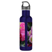 Pink and Violet Flowers Personalised Waterfles (Achterkant)