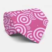 pink and white geometric stropdas (Opgerold)