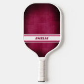 Pink and White Personalized Pickleball Paddle (Achterkant)
