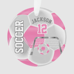 Pink and White Personnalisez ⚽ balle de football