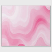 Pink and White Watercolor Swirl Pattern Cadeaupapier (Vlak)