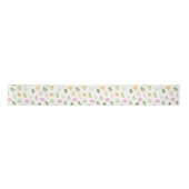 Pink and Yellow Flowers with Foliage Pattern Lint (Voorkant)