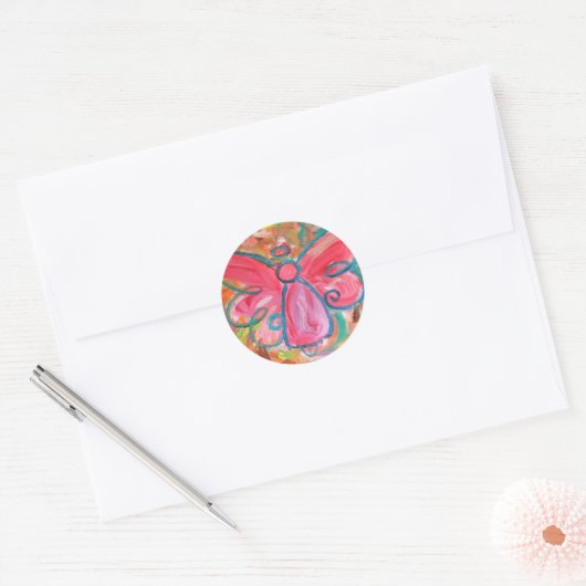 Pink Angel Sticker (Envelop)