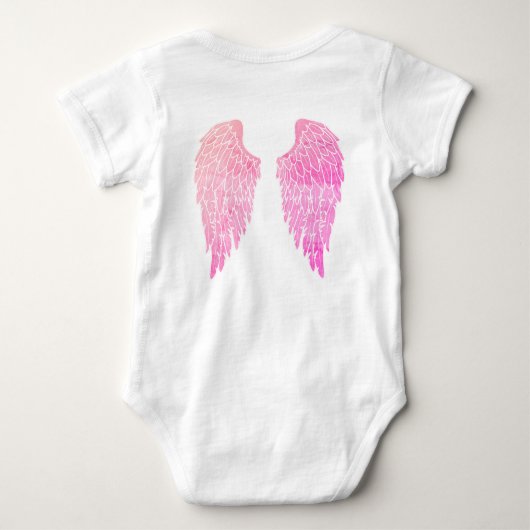 Pink Angel Wings Romper (Achterkant)
