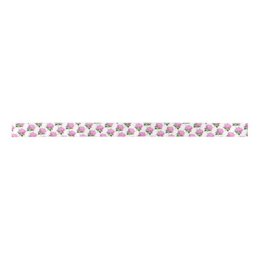 Pink Antique Hydrangea Flower Pattern Lint (Voorkant)
