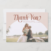 Pink Arch Wedding Bedankt (Voorkant)