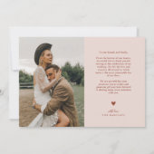 Pink Arch Wedding Bedankt (Achterkant)