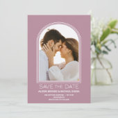 Pink Arch Wedding Bewaar de datum Save The Date (Staand voorkant)