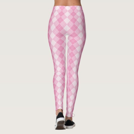 Pink Argyle Leggings (Dos)