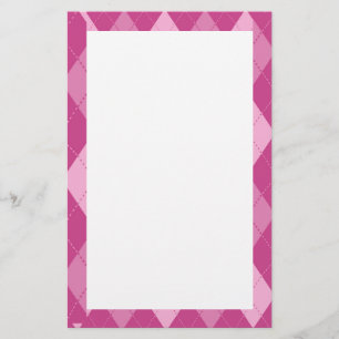 Pink Argyll Briefpapier