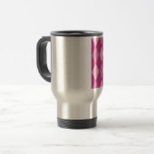 Pink Argyll Reisbeker (Voorkant links)