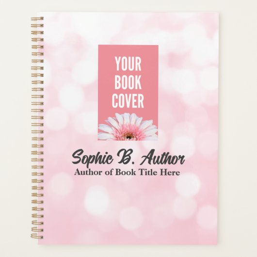 Pink Auteur Planner Avec Couverture De Livre Image (Devant)