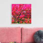 Pink Autumn impressionistic Leavebomen Canvas Afdruk (Insitu (Woonkamer))