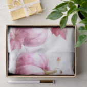 Pink Autumn Pumpkins and Flowers Fall Decoupage Tissuepapier (Geschenk)