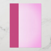 Pink avec Baby shower Gold Foil Invitation (Verso)