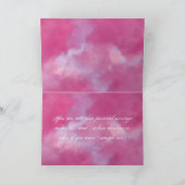 Pink avec Ballons de Coeur Blanc Carte Saint Valen (Intérieur)