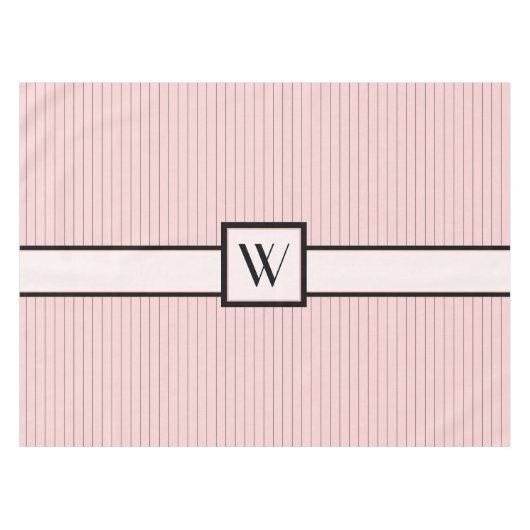 Pink avec nappe à rayures noires (Devant (Horizontal))
