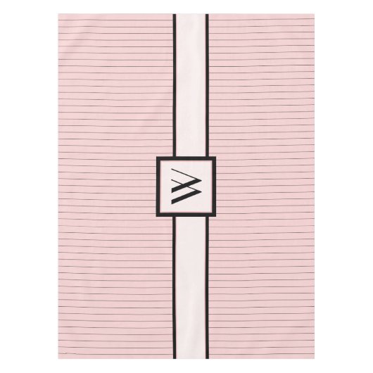 Pink avec nappe à rayures noires (Devant)