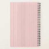 Pink avec Pinstripes Noir (Dos)