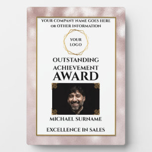 Pink award DIY logo-medewerker Fotoplaat