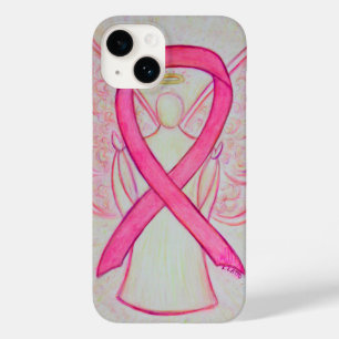 Pink Awareness Ribbon Angel coque iphone personnal