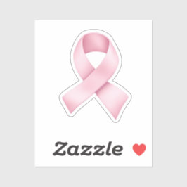 Pink Awareness Ribbon Emoji Sticker