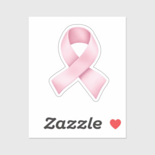 Pink Awareness Ribbon Emoji Sticker