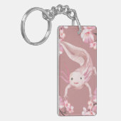 Pink Axolotl Keychain (Voorkant Links)