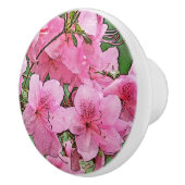 PINK AZALEAS CERAMIC PULL/KNOB CERAMIC KNOB KERAMISCHE KNOP (Rechts)