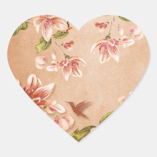 Pink Azaleas Floral op Whiskey Hart Sticker